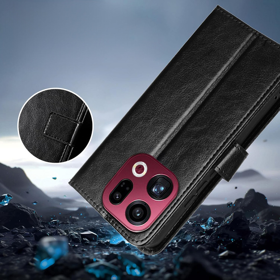 Etui z klapką Crazy Horse Wallet do Oppo Find X9