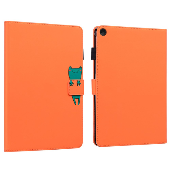 Etui do Lenovo Tab M10 Plus 10.6 Gen 3, z klapką, animal, pomarańczowe