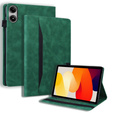 Etui z klapką i kieszeniami na karty do Xiaomi Redmi Pad 2 - Zielone