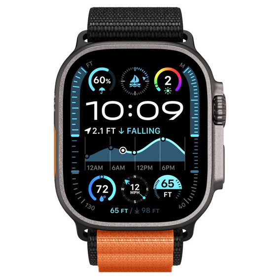 Pasek Spigen WBF1 Band do Apple Watch 8/9/10/11/SE/Ultra 1/2 (44/45/46/49 mm)