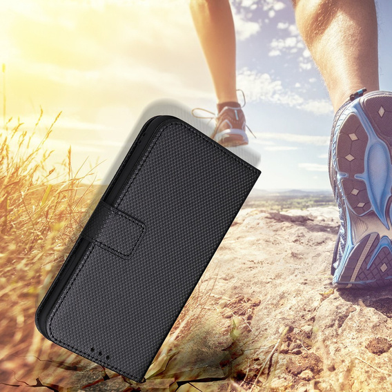 Etui z klapką do Samsung Galaxy M15 5G, Wallet Smart Magnet, czarne