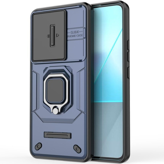 Etui KickStand Camera Lens do Xiaomi Redmi Note 13 Pro 5G, niebieskie