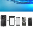 Etui Wodoodporne IP68 do Xiaomi Redmi Note 13 5G, Redpepper, czarne