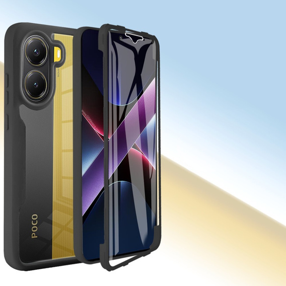 Etui do Xiaomi Poco X7 Pro 5G, Shockproof, z folią, czarne