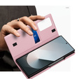 Etui z klapką do Samsung Z Fold5 5G, Smart View Wallet, różowe