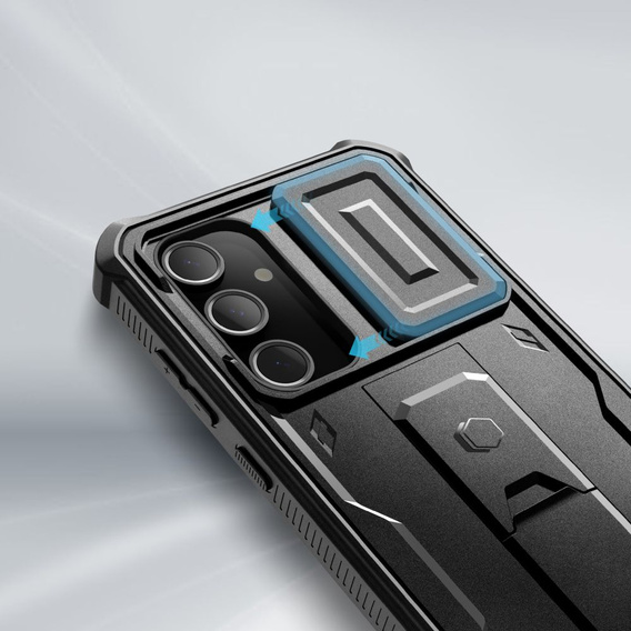 Etui Tech-Protect do Samsung Galaxy S24 FE, Kevlar Cam+, Czarne