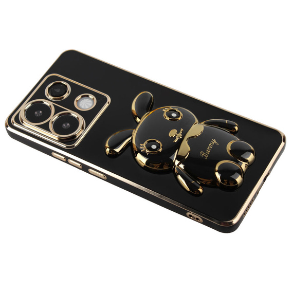 Etui do Xiaomi Redmi Note 13 Pro 5G, Rabbit, czarne + Szkło Hartowane 9H