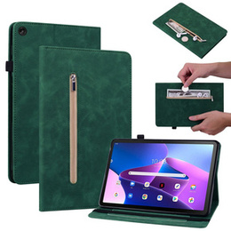 Etui do Lenovo Tab M10 10.1 Gen 3, Wallet Pen Slot, zielone