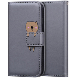 Etui Wallet do Xiaomi Redmi 9A, Teddy, Grey
