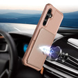Etui do Samsung Galaxy S23 FE, Card Holder Kickstand, różowe