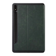 Etui do Samsung Galaxy Tab S9 FE+ Plus, Smartcase z miejscem na rysik, zielone