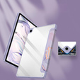 Etui Smartcase Hybrid do Samsung Galaxy Tab A9+, z miejscem na rysik – fioletowe Marble