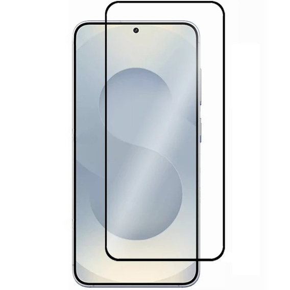 Szkło Hartowane 3D do Samsung Galaxy S25, czarna ramka