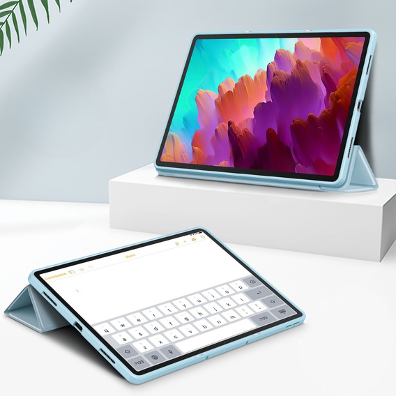 Etui do Lenovo Tab P12, Smartcase z miejscem na rysik, niebieskie