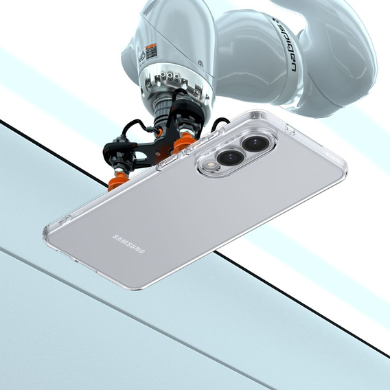 Etui Spigen do Samsung Galaxy S25 Edge, Liquid Crystal, przezroczyste + Szkło hartowane