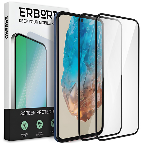2x Szkło Hybrydowe ERBORD Ceramic do Samsung Galaxy M35 – elastyczna ochrona bez kompromisów