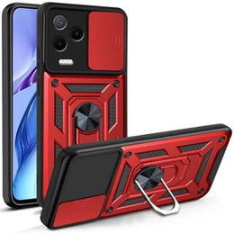 Etui pancerne do Infinix Note 12 2023, CamShield Slide, czerwone