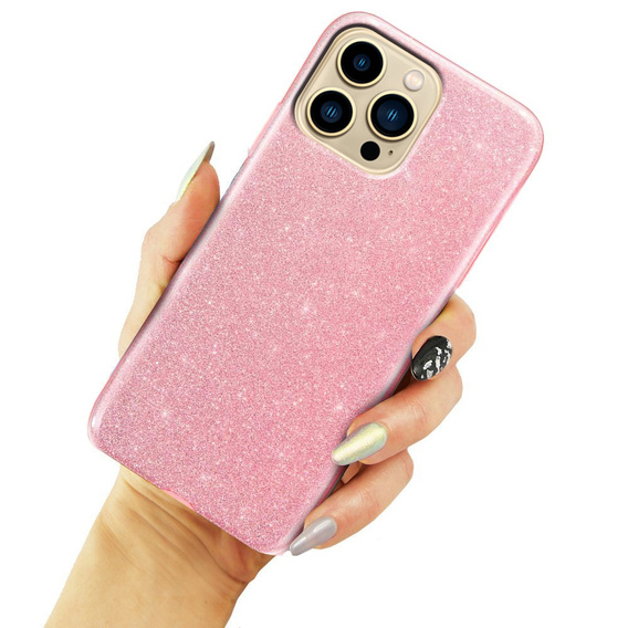 Etui Glitter Case do iPhone 13 Pro Max, Pink