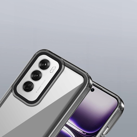 Etui do Oppo A80, Fusion Hybrid, przezroczyste / czarne
