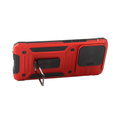 Etui pancerne do Xiaomi Redmi Note 13 Pro 5G, CamShield Slide, czerwone + Szkło Hartowane 9H