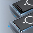 Etui z ochroną aparatu do Samsung Galaxy Note 10+ Plus, CamShield MagSafe, przezroczyste / niebieskie
