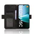 Etui z klapką do Xiaomi Redmi 15C 4G/LTE, Card Slot, czarne