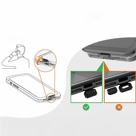 Etui do iPhone 17 Air, Wodoodporne IP68, SHELLBOX MagSafe, czarne