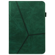 Etui do Lenovo Tab M10 Plus TB-X606F, Classic, z miejscem na rysik, zielone