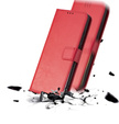 Etui z klapką Crazy Horse Wallet do Motorola Edge 60 Pro – eleganckie i ochronne, czerwone