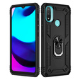 Etui pancerne do Motorola Moto E20/E30/E40, Nox Case Ring, czarne