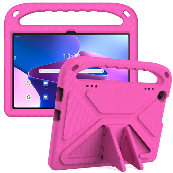 Etui dla dzieci do Lenovo Tab M10 10.1 Gen 3, dziecięce z uchwytem, Różowe