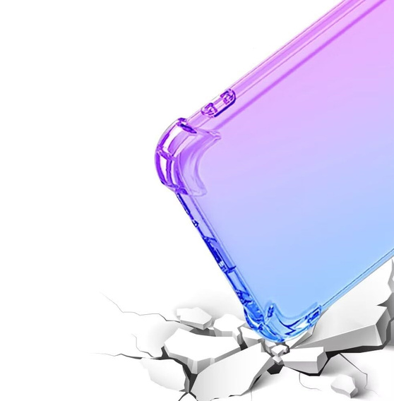 Etui Gradient Dropproof do Oppo A40 / Oppo A40m, Fioletowe / niebieskie