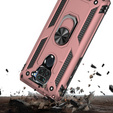 Etui pancerne do Xiaomi Redmi Note 9, Nox Case Ring, różowe rose gold