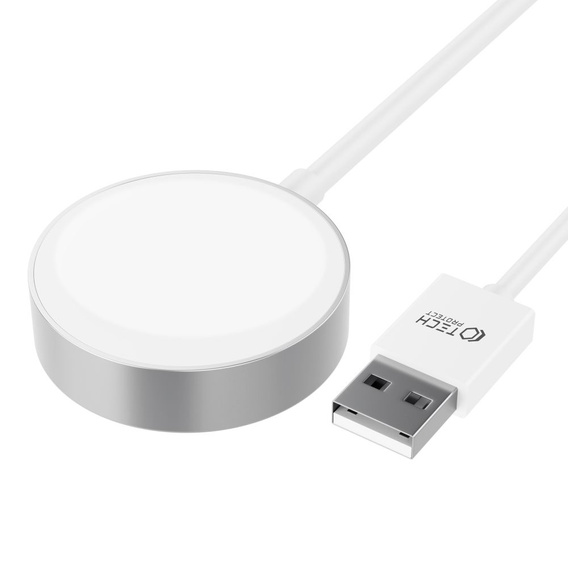 Ładowarka Indukcyjna MagSafe do USB, Tech-Protect, Biała