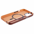 Etui do iPhone 14, Carbon Fiber MagSafe, żółte