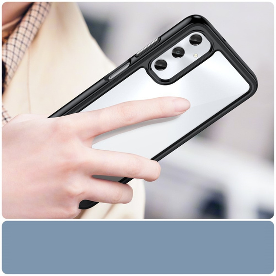 Etui do Samsung Galaxy A05s 4G, Fusion Hybrid, przezroczyste / czarne