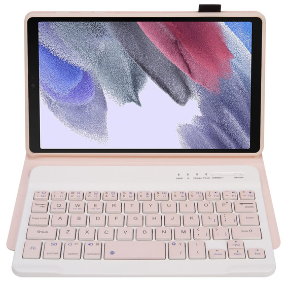 Etui z klawiaturą do Samsung Galaxy Tab A7 Lite 8.7 T220 / 225, różowe rose gold