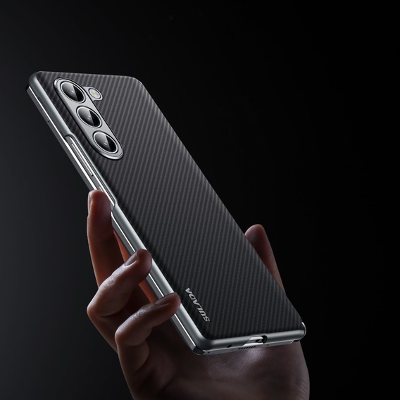 Etui SULADA Carbon Fiber do MagSafe do Samsung Galaxy Z Fold6 5G, czarny