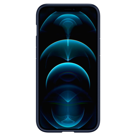 Etui Spigen do iPhone 12/12 Pro, Ultra Hybrid, Navy Blue, granatowe