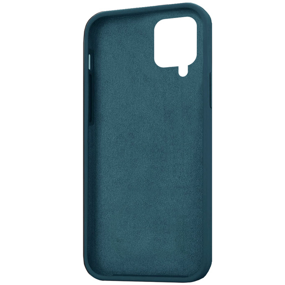 Etui do Samsung Galaxy A12 / M12 / A12 2021, Silicone Lite, ciemnozielone