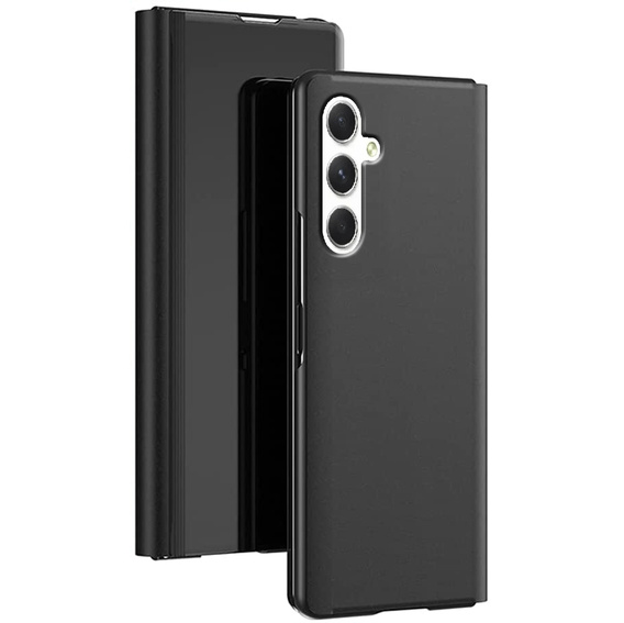 Zestaw Etui do Samsung Galaxy A54, Clear View z klapką, Czarne + szkło