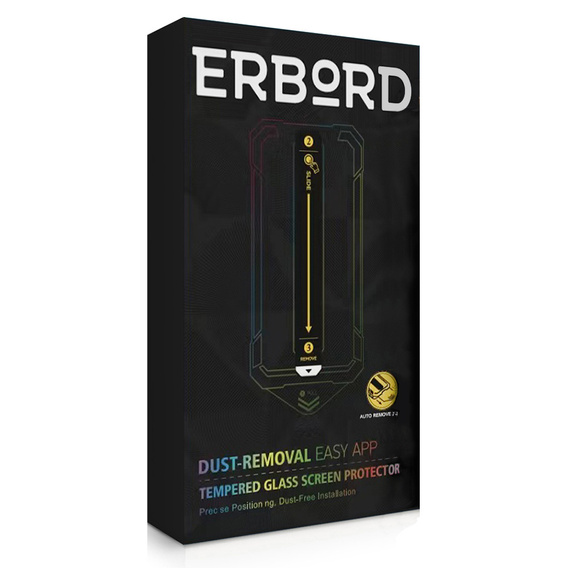 2x Szkło Szkło Hartowane do iPhone 15 Pro, ERBORD Easy App Full Screen Protector