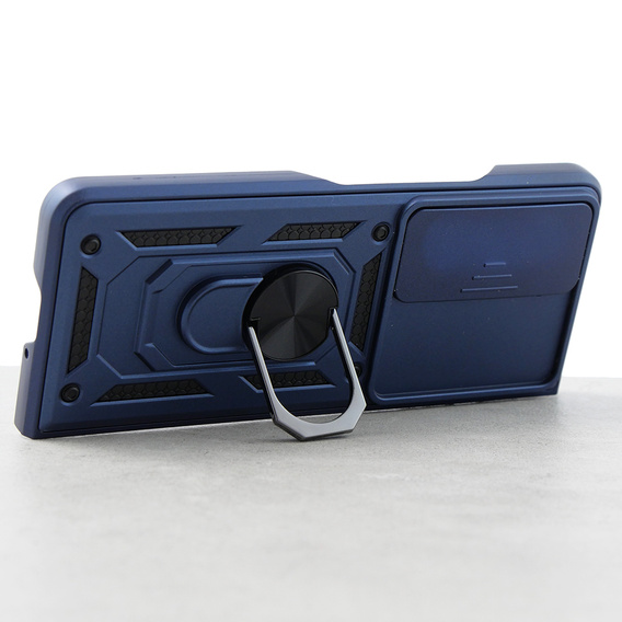 Etui pancerne do Samsung Galaxy Z Fold5 5G, CamShield Slide, niebieskie