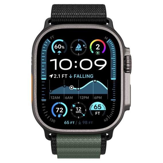 Pasek Spigen WBF1 Band do Apple Watch 8/9/10/11/SE/Ultra 1/2 (44/45/46/49 mm)