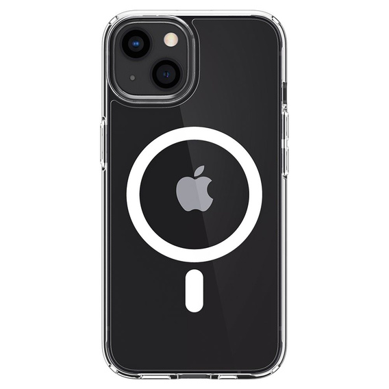 Etui z MagSafe Spigen do iPhone 13 Mini, Ultra Hybrid, białe + Szkło Hartowane 9H