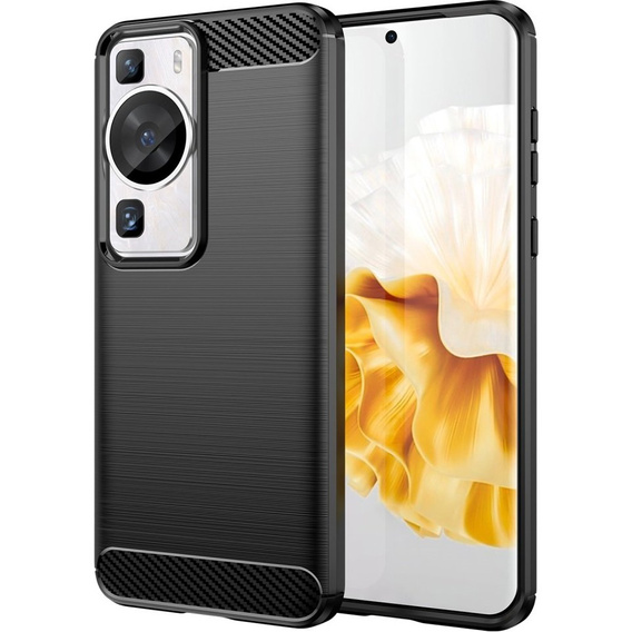 Etui do Huawei P60 / P60 Pro, Karbon, czarne
