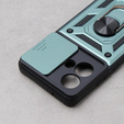 Etui pancerne do Motorola Edge 40 Neo, CamShield Slide, zielone