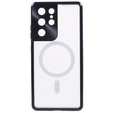 Etui Magnetic Dual Glass MagSafe do Samsung Galaxy S21 Ultra, czarne