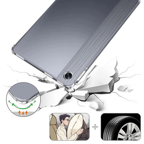 Etui do Oppo Pad Air, Silikonowe, przezroczyste