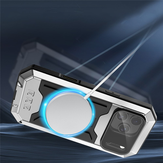 Etui pancerne  R-JUST z osłoną ekranu i podstawką do iPhone 17 Pro Max